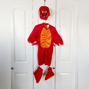 Lobster/crab Costume size Medium (12-18m) Halloween Sebastian Sea‎ Creature